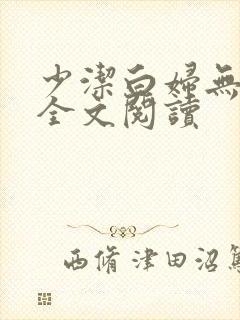 少洁白妇无删减全文阅读