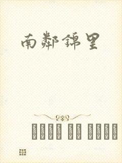 南邻锦里封面