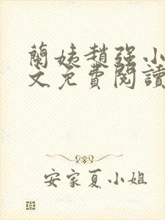 兰姨赵强小说全文免费阅读