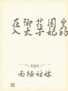 在御花园皇上进入太子妃的小说封面