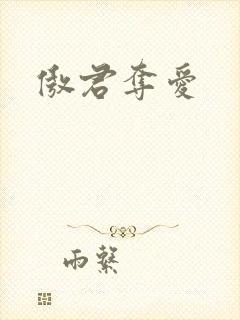 傲君夺爱封面