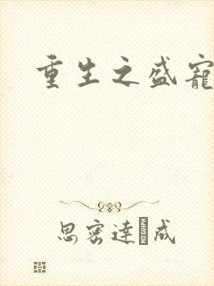 重生之盛宠封面