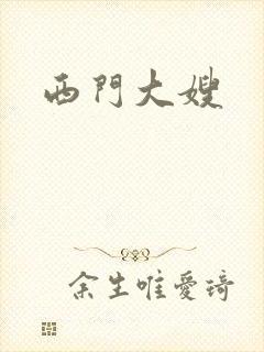 西门大嫂封面