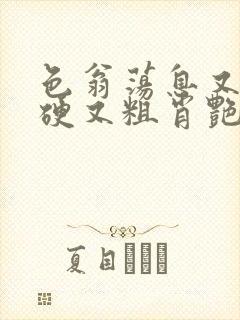 色翁荡息又大又硬又粗肖艳