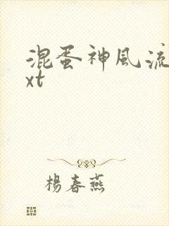 混蛋神风流史txt