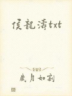 侯龙涛txt封面