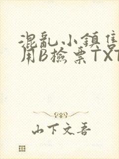 混乱小镇售票员用B检票TXT