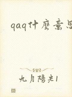 qaq什么意思