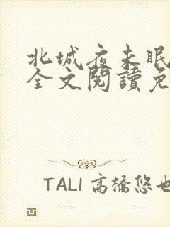 北城夜未眠小说全文阅读免费