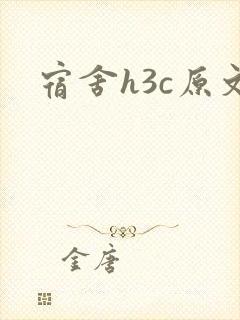 宿舍h3c原文封面