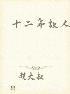 十二年故人戏封面