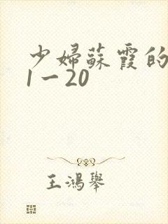少妇苏霞的沉沦1一20