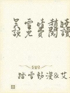 吴雪晴赵晓东小说免费阅读