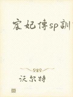 宸妃传sp训诫封面