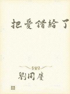 把爱错给了你