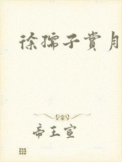 徐孺子赏月封面