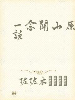 一念关山原著小说