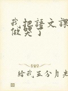 我把语文课代表做哭了封面