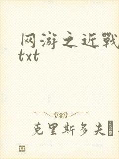 网游之近战法师txt