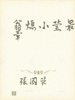 翁熄小莹最新节章