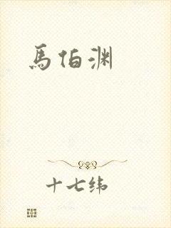 马伯渊封面