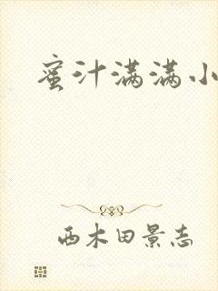 蜜汁满满小说封面