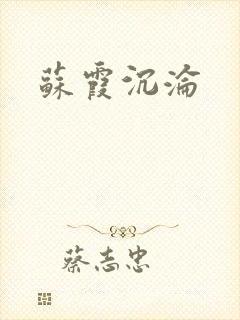 苏霞沉沦封面