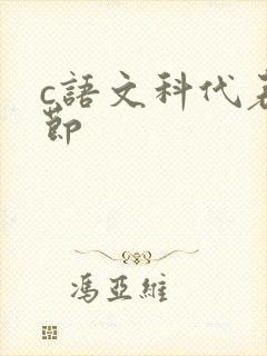 c语文科代表一节