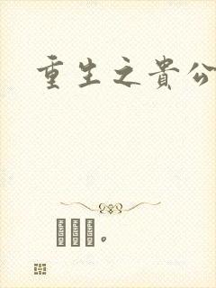 重生之贵公子封面