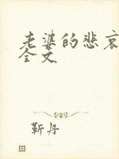 老婆的悲哀小说全文