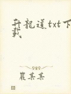 升龙道txt下载