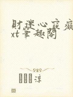 财迷心窍癫婆txt笔趣阁封面