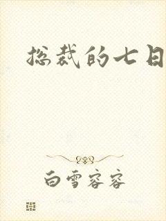 总裁的七日恋人