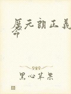 厉元朗正义的使命封面