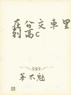 在公交车里c弄到高c封面