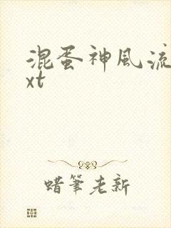 混蛋神风流史txt