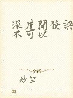 深度开发梁医生不可以