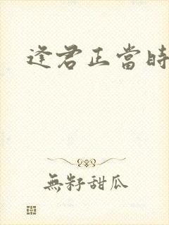 逢君正当时