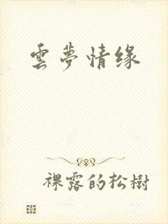 云梦情缘封面