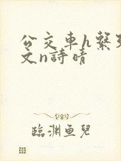 公交车h系列辣文n诗晴