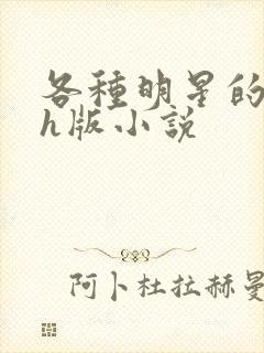 各种明星的综艺h版小说