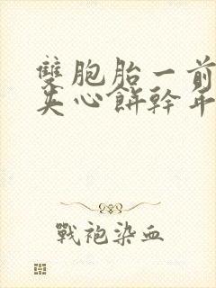 双胞胎一前一后夹心饼干年下
