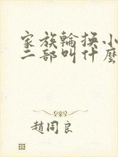 家族轮换小说第二部叫什么名字