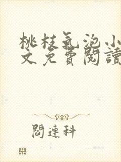 桃枝气泡小说全文免费阅读