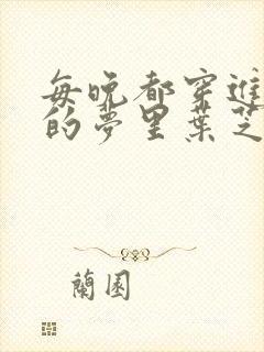 每晚都穿进男神的梦里叶芝琴小说封面