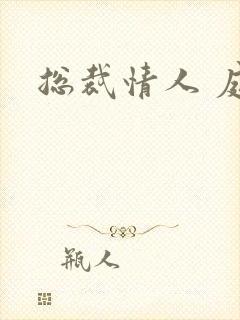 总裁情人 庭妍封面