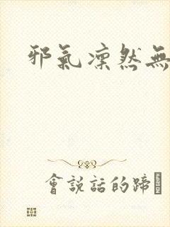 邪气凛然无弹窗