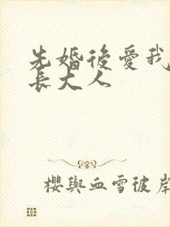 先婚后爱我的市长大人