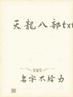天龙八部txt