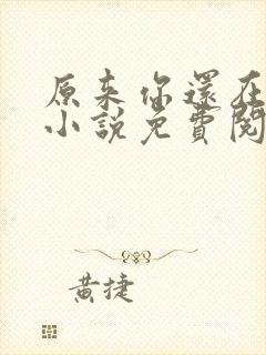 原来你还在这里小说免费阅读封面